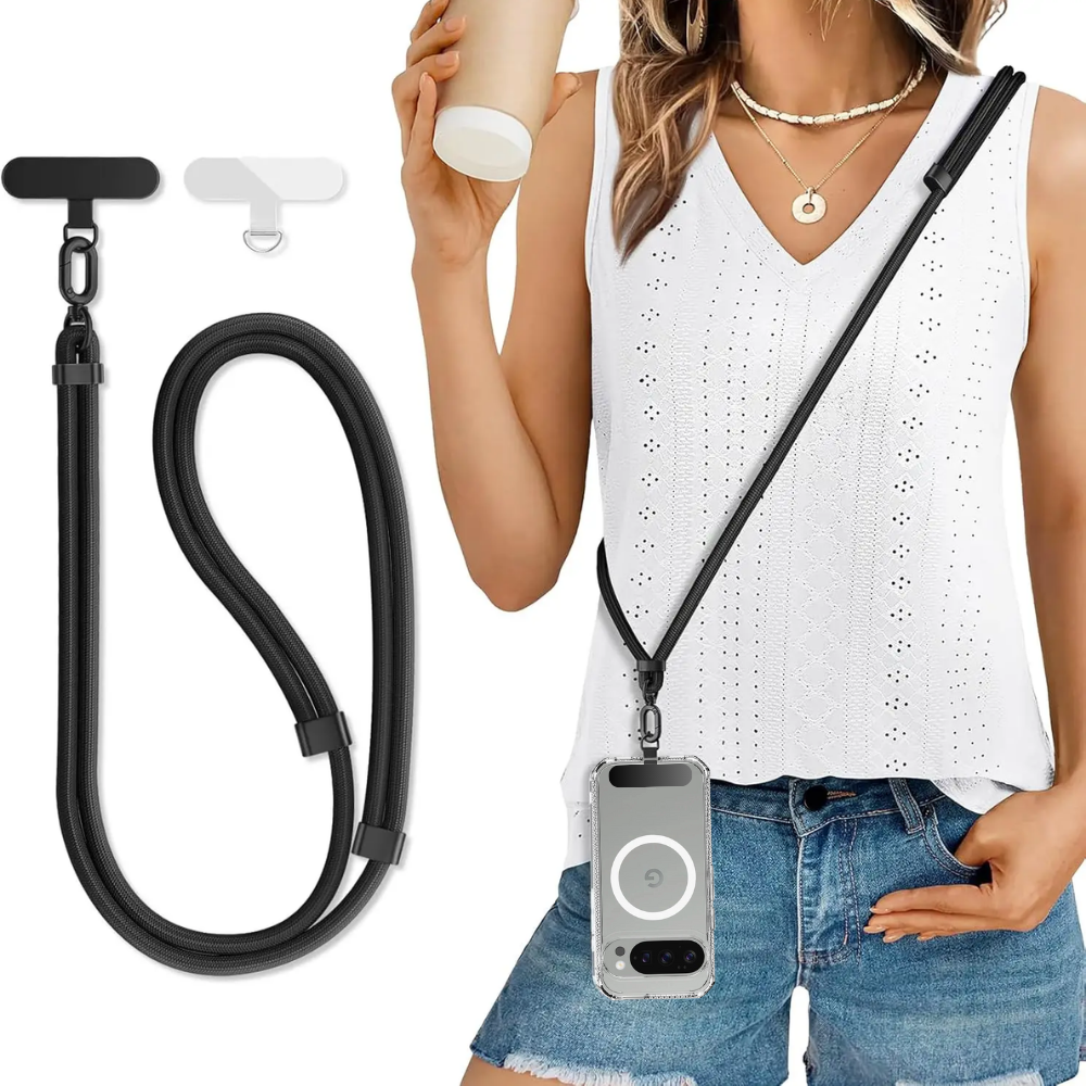 FlexGuard™ Universal Phone Lanyard Strap – Adjustable Crossbody