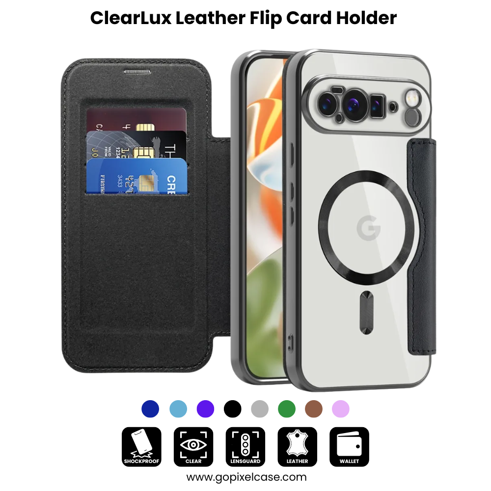 ClearLux™ Leather Card Holder Case for Google Pixel Series