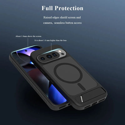 ClearStand Pixel – Transparent MagSafe Kickstand Case