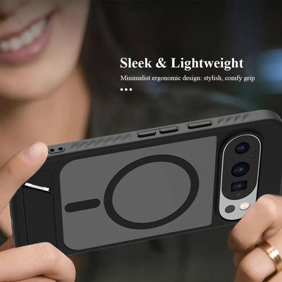 ClearStand Pixel – Transparent MagSafe Kickstand Case