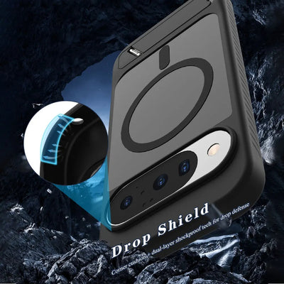 ClearStand Pixel – Transparent MagSafe Kickstand Case