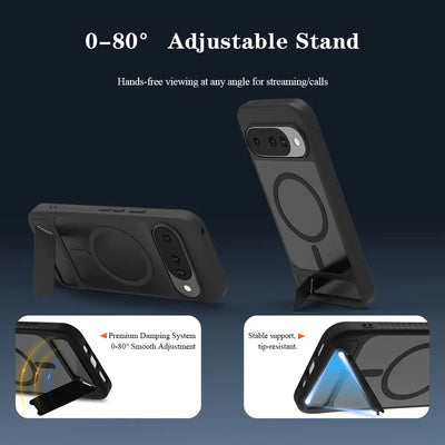 ClearStand Pixel – Transparent MagSafe Kickstand Case