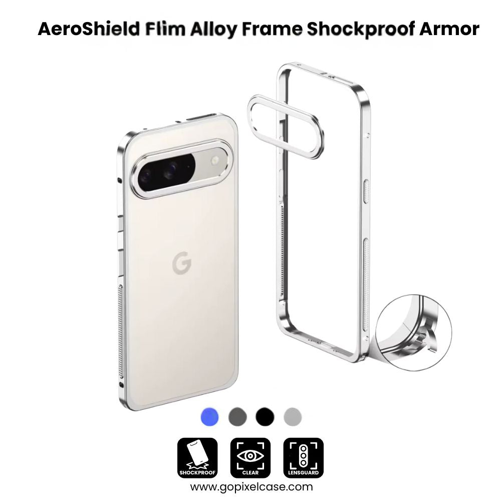 AeroShield Google Pixel 9 Series – Slim Alloy Frame Shockproof Armor