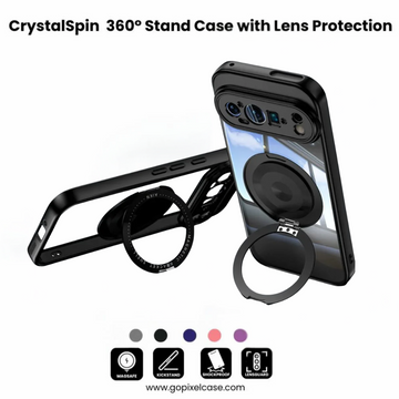 CrystalSpin – Eco-Friendly With 360° Metal Magnetic Stand