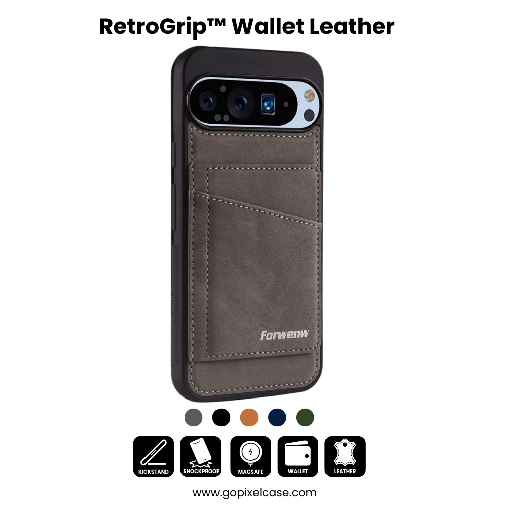 RetroGrip™ Wallet Leather Case for Google Pixel Series
