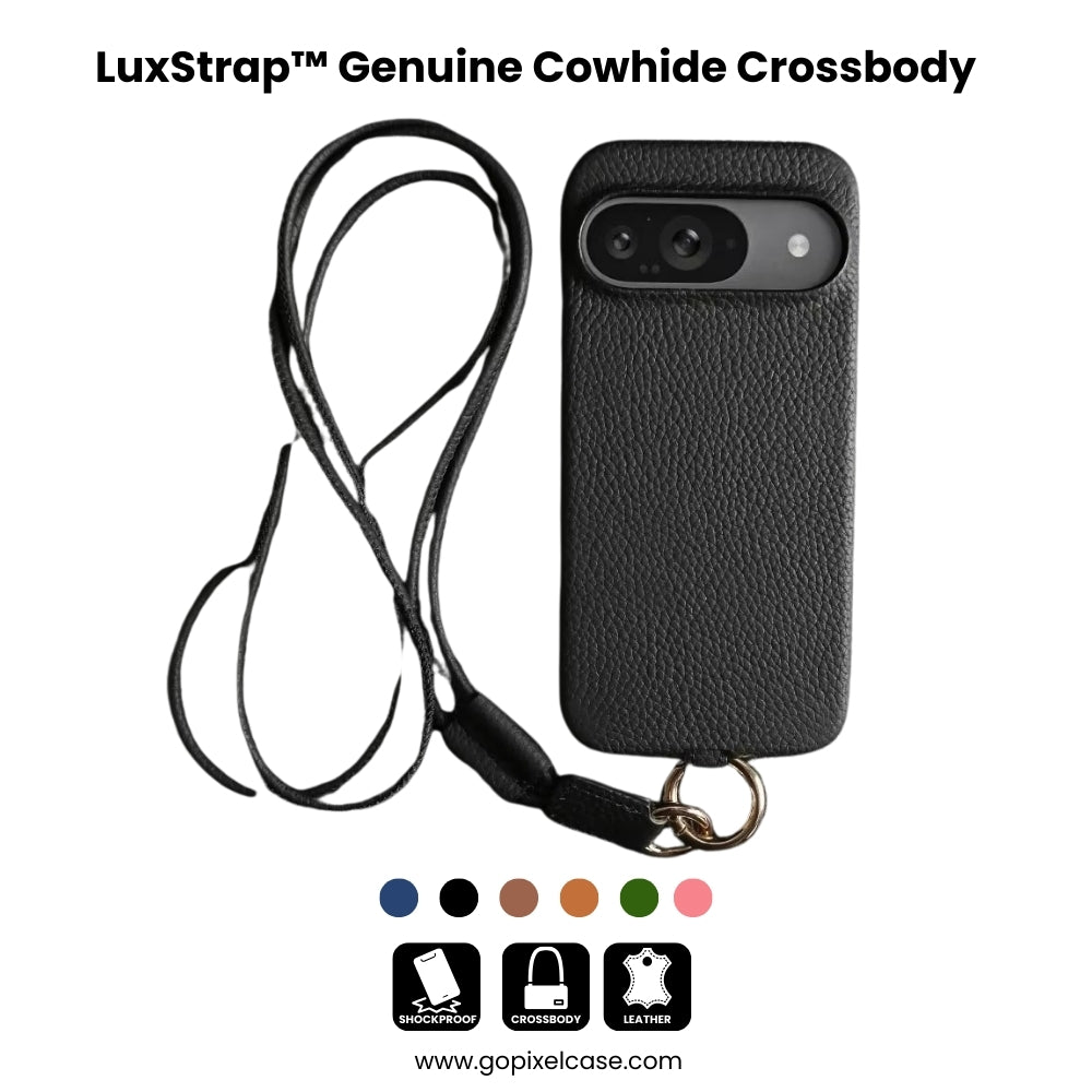 LuxStrap™ Genuine Cowhide Crossbody Case for Google Pixel Series