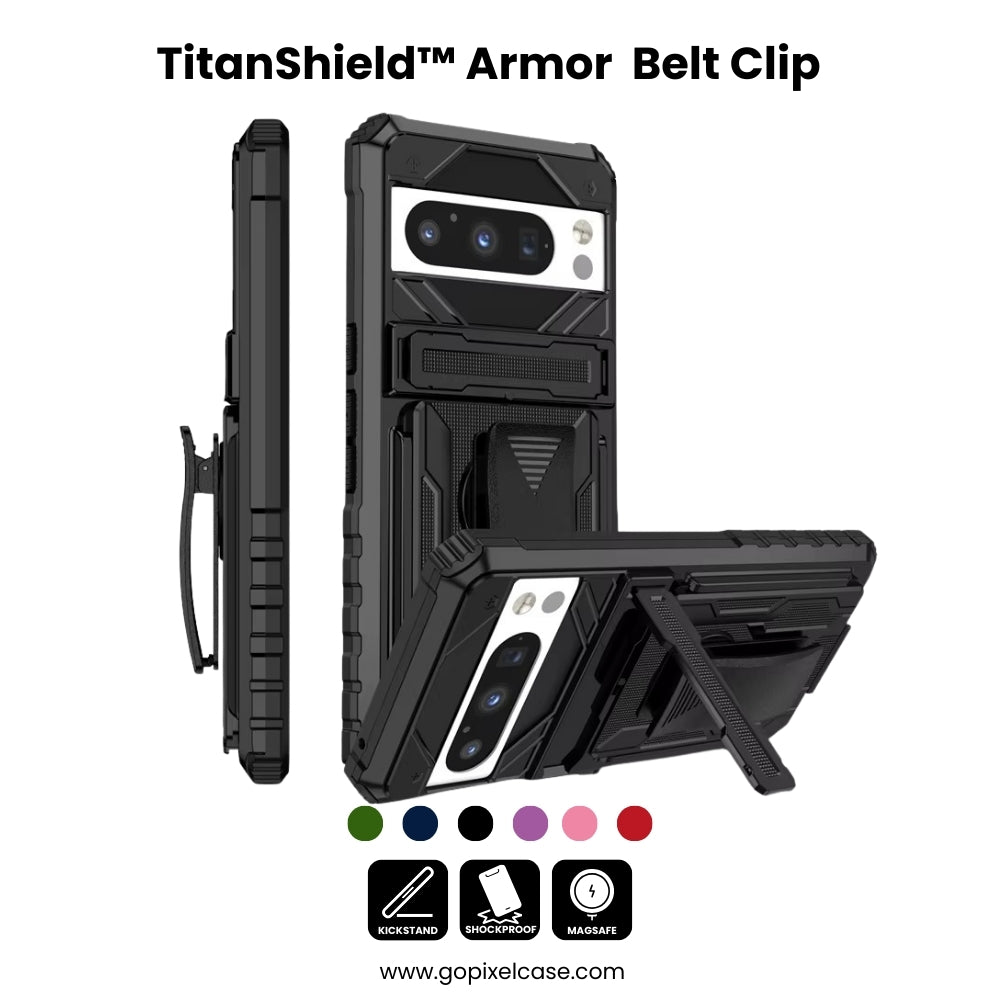 TitanShield™ Armor Case with Belt Clip for Google Pixel Series