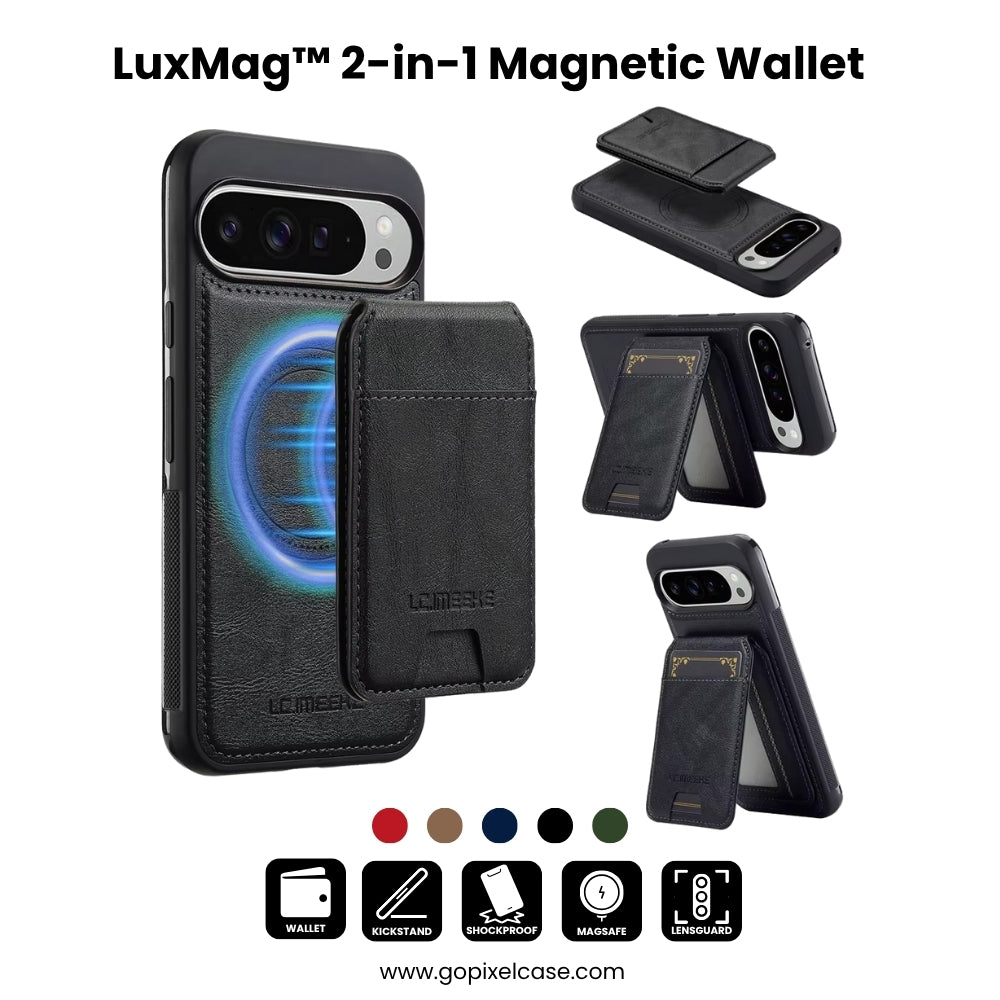 LuxMag™ 2-in-1 Magnetic Wallet Case for Google Pixel Series