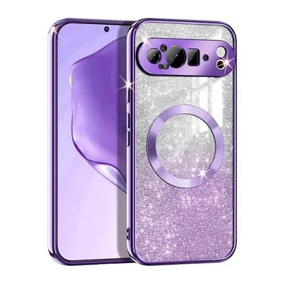LumiShine Pixel – Gradient Glitter MagSafe Case