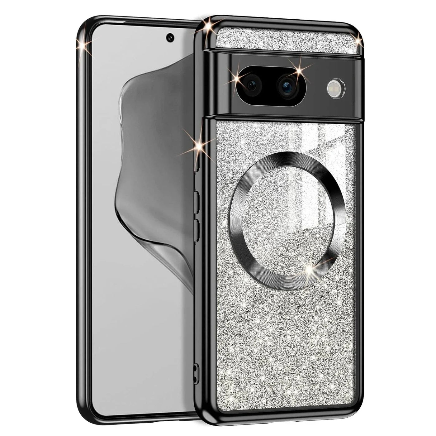 LumiShine Pixel – Gradient Glitter MagSafe Case