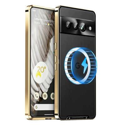 Gold Pixel 8 Pro, 8, 8A | Magnetic Magsafe Transparent Shockproof Case