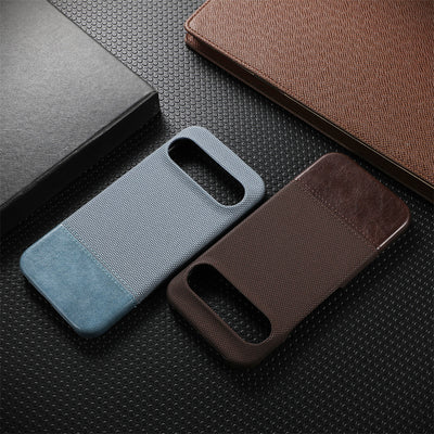 SleekShield Leather Pixel 9/8 Pro XL – Matte Skin & Shockproof Case