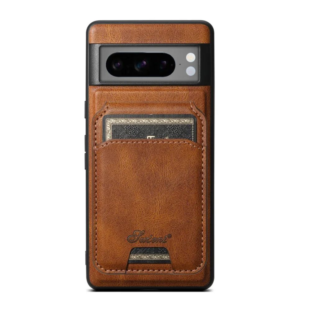 Brown with wallet Leather Detachable Wallet Case with Kickstand & MagSafe