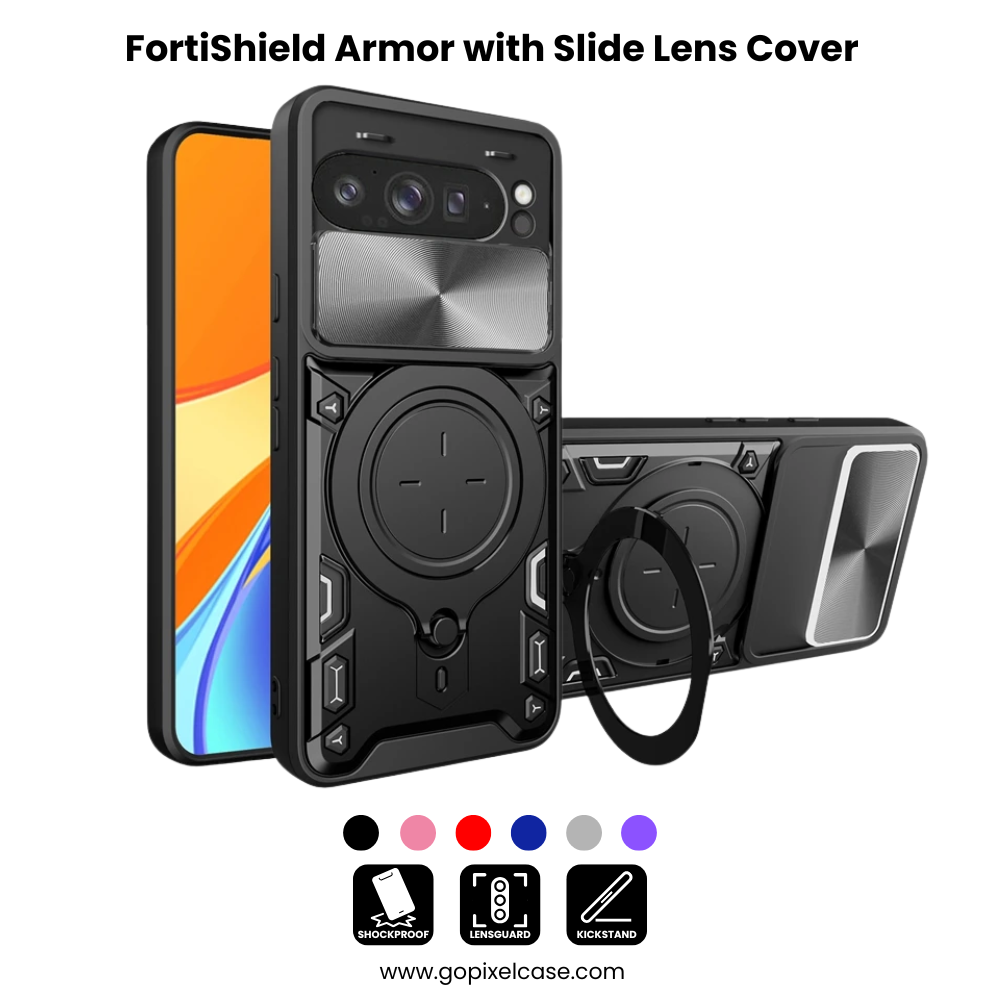 FortiShield™ Armor Case with Slide Lens Cover for Google Pixel Series