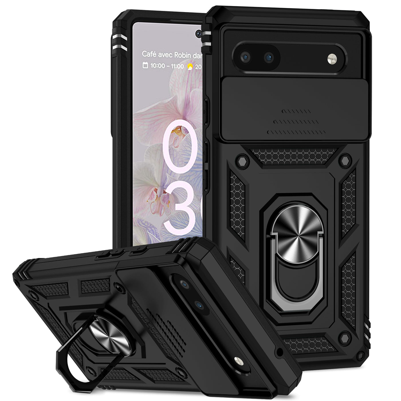 DefenderSlide Pixel 9 , 8 , 7 Military Shockproof Case with CamSlide