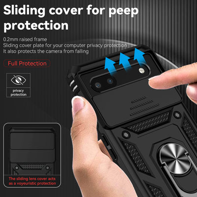 DefenderSlide Pixel 9 , 8 , 7 Military Shockproof Case with CamSlide