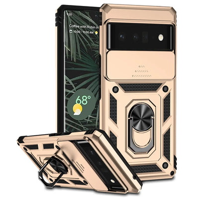 DefenderSlide Pixel 9 , 8 , 7 Military Shockproof Case with CamSlide