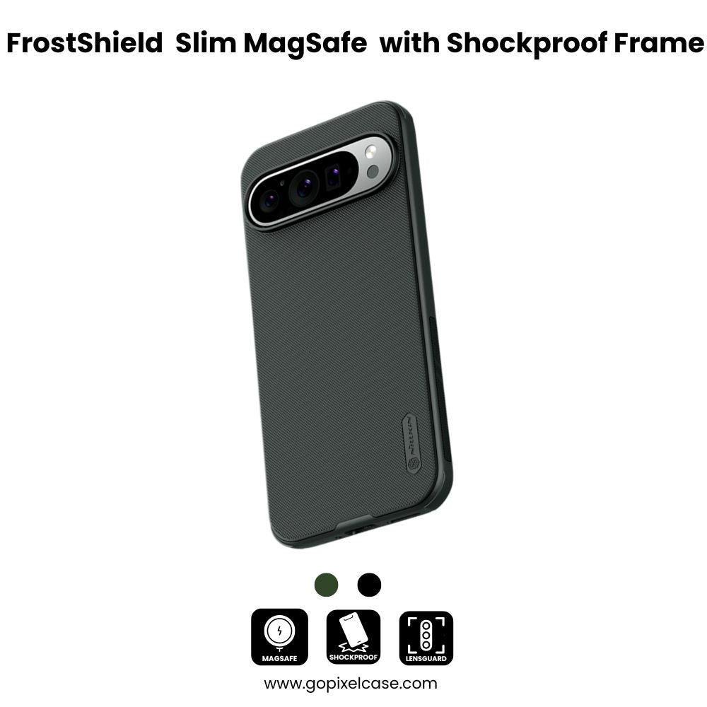 FrostShield Pixel 9 Pro Slim MagSafe Case with Shockproof TPU Frame