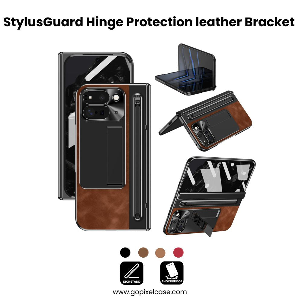 StylusGuard Pixel 9 Pro Fold Hinge Protection leather Bracket Mode