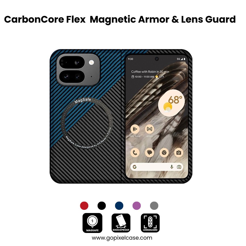 CarbonCore Flex  Google Pixel 9 Pro Fold  Magnetic Armor & Lens Guard Case