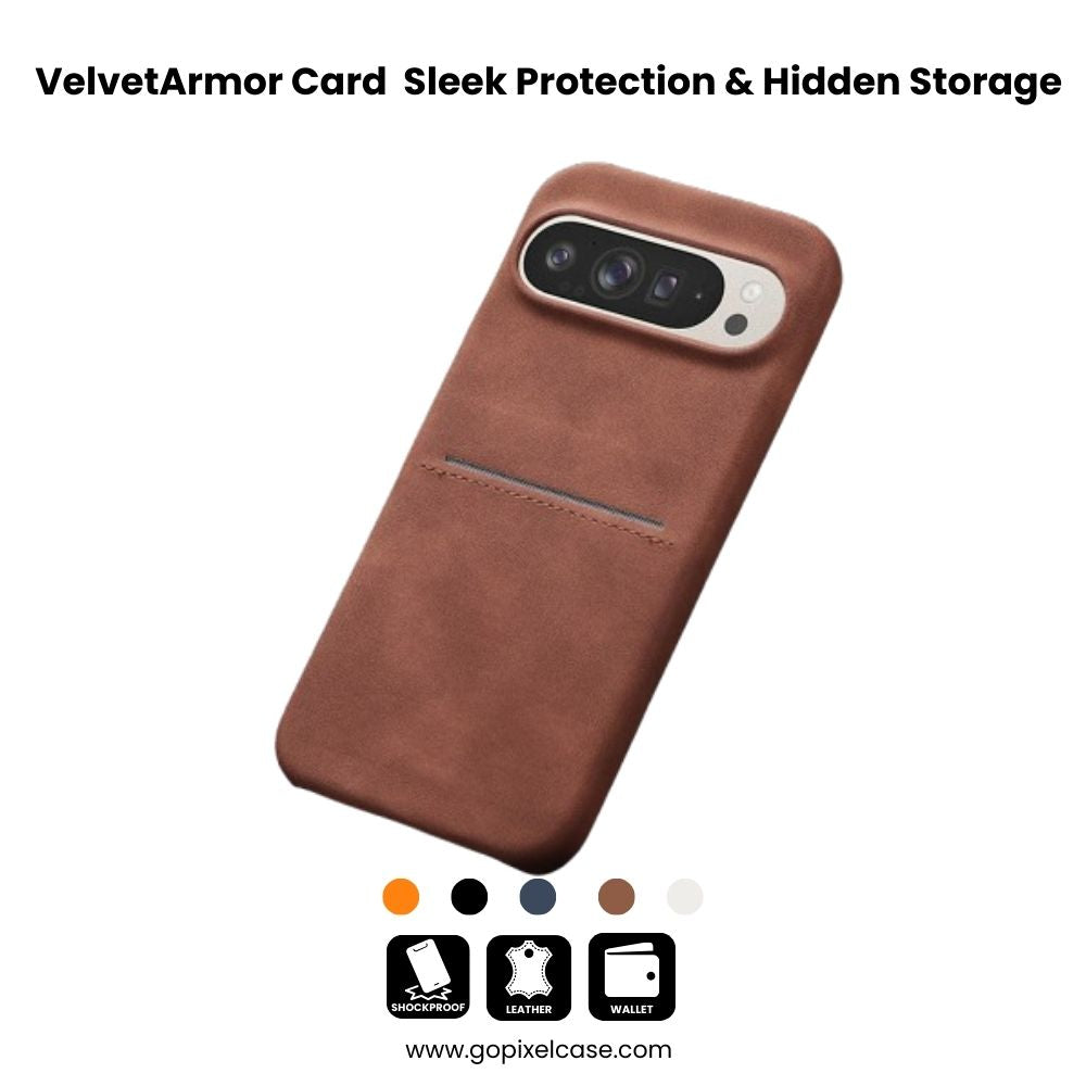 VelvetArmor Card  Pixel 9/8  Sleek Protection & Hidden Storage Case