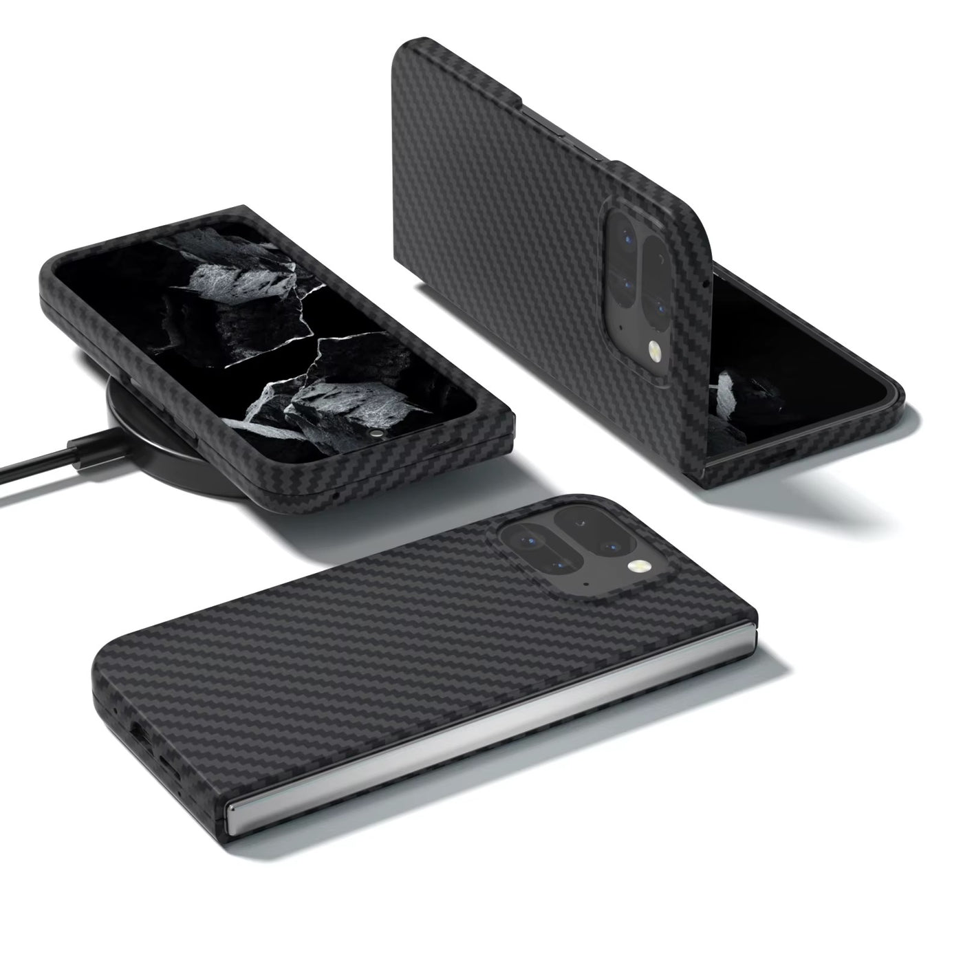 CarbonSkin™ UltraSlim Magsafe %atte Carbon Fiber Case for Pixel Fold Series