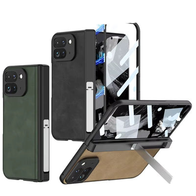 LuxFold™ Leather Case with Hinge Protection Kickstand for Pixel Fold Series