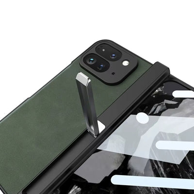 LuxFold™ Leather Case with Hinge Protection Kickstand for Pixel Fold Series