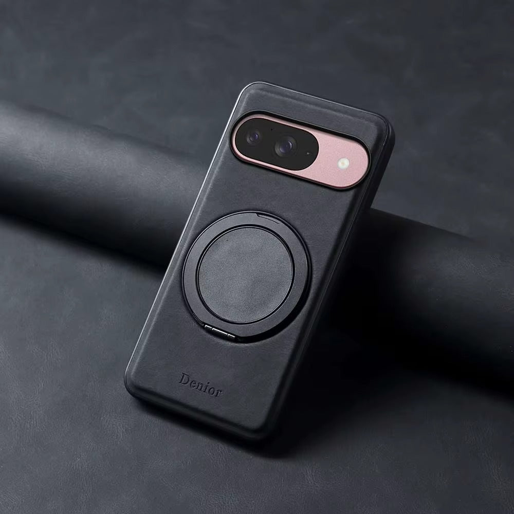 RetroRing™ MagSafe Leather Stand Case for Google Pixel Series