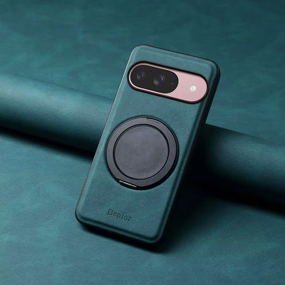 RetroRing™ MagSafe Leather Stand Case for Google Pixel Series