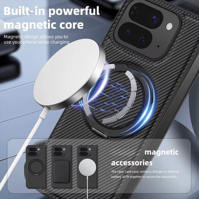 MagFlex™ Carbon Leather Ring Case for Pixel 10 Pro Fold
