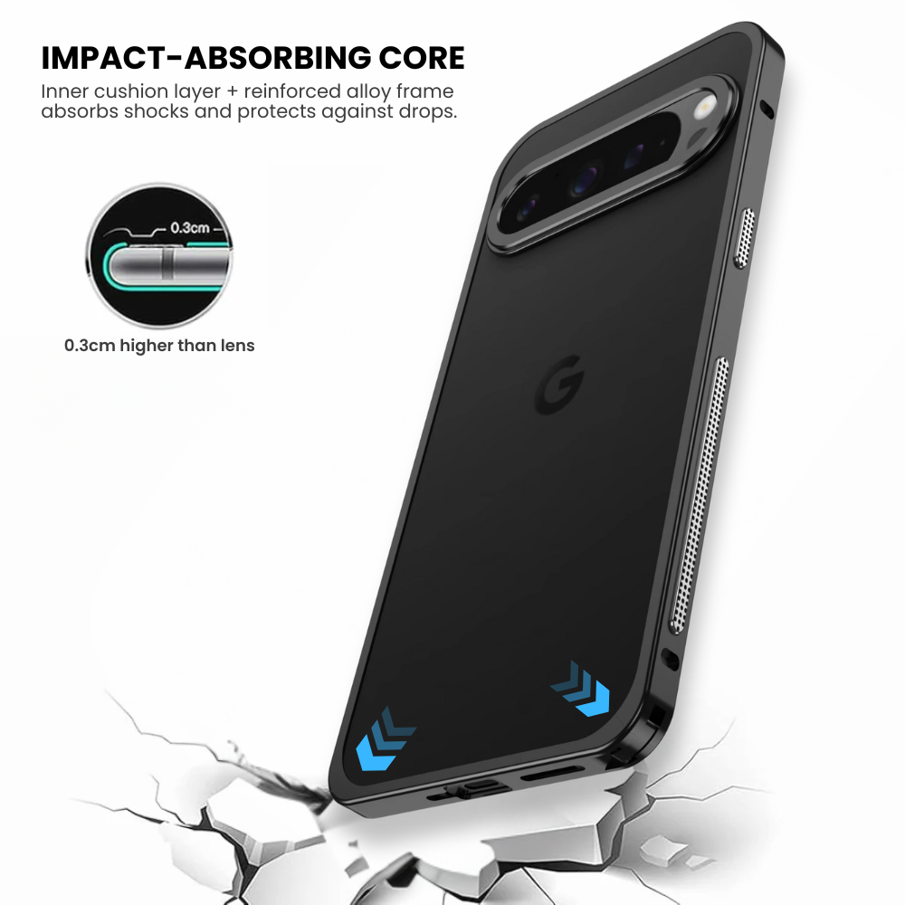 AeroShield Google Pixel 9 Series – Slim Alloy Frame Shockproof Armor