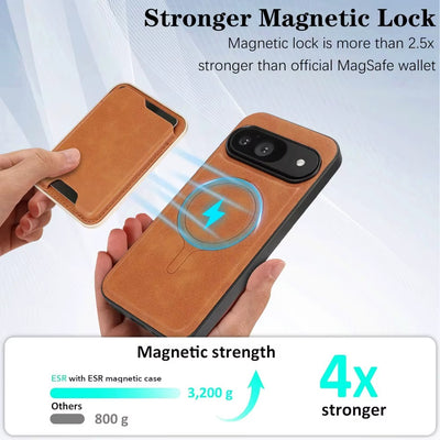 MagnoWallet™ 2-in-1 Leather Wallet Case for Google Pixel Series