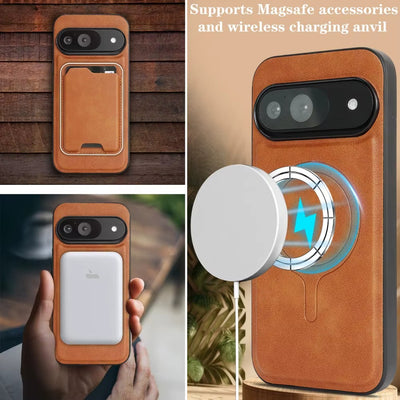 MagnoWallet™ 2-in-1 Leather Wallet Case for Google Pixel Series