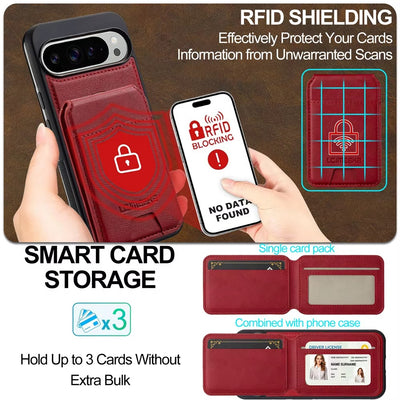 LuxMag™ 2-in-1 Magnetic Wallet Case for Google Pixel Series