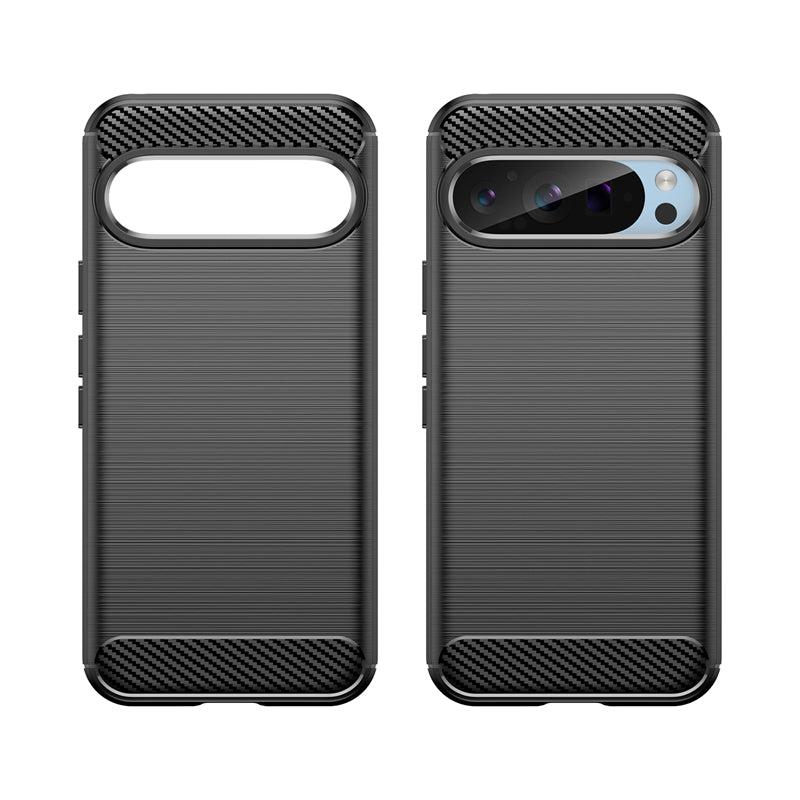 Carbon Fiber Shockproof Case for Pixel 9 Pro, Pixel 9 Pro XL - Drop Protection & Soft TPU