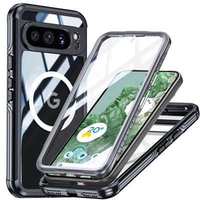 ClearArmor Pixel 9 Pro XL, 9 Pro and 9 360° MagSafe Case with Dual-Layer Glass