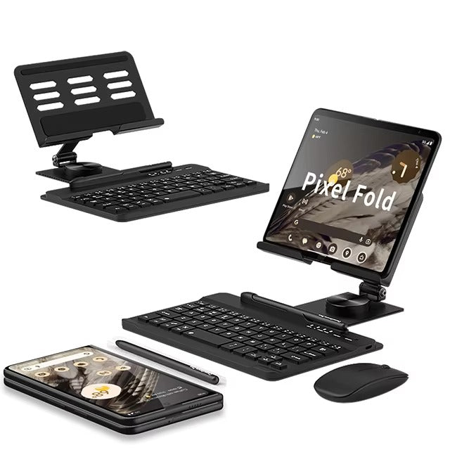 FlexBoard Pixel Fold – Magnetic Detachable Keyboard & Stand for Pixel Fold 5G