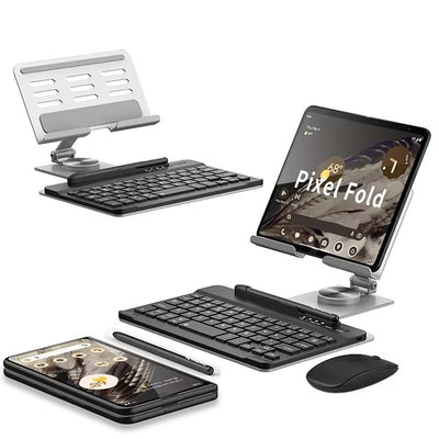FlexBoard Pixel Fold – Magnetic Detachable Keyboard & Stand for Pixel Fold 5G