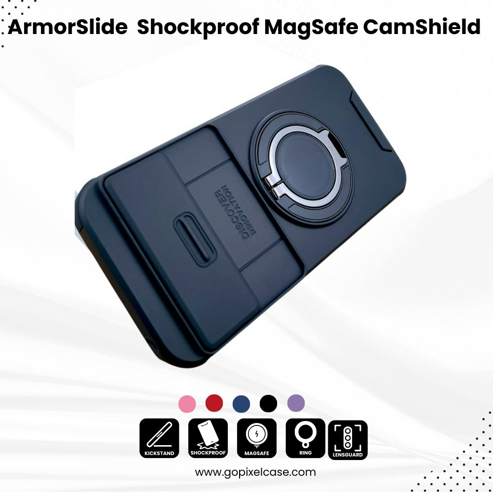 ArmorSlide Pixel – Shockproof MagSafe CamShield Case