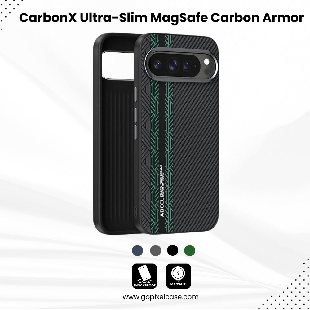CarbonX Pixel – Ultra-Slim MagSafe Carbon Armor