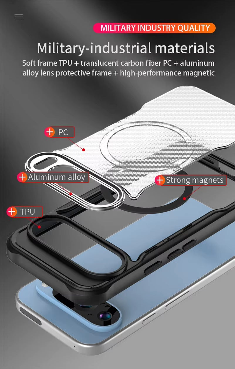 MagCarbon Pixel 9 – Magnetic Magsafe Carbon Fiber Case