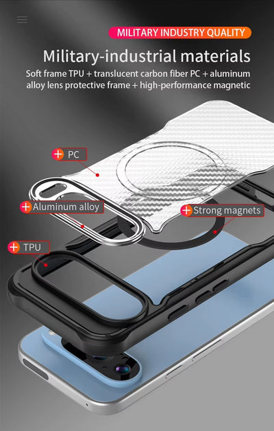 MagCarbon Pixel 9 – Magnetic Magsafe Carbon Fiber Case