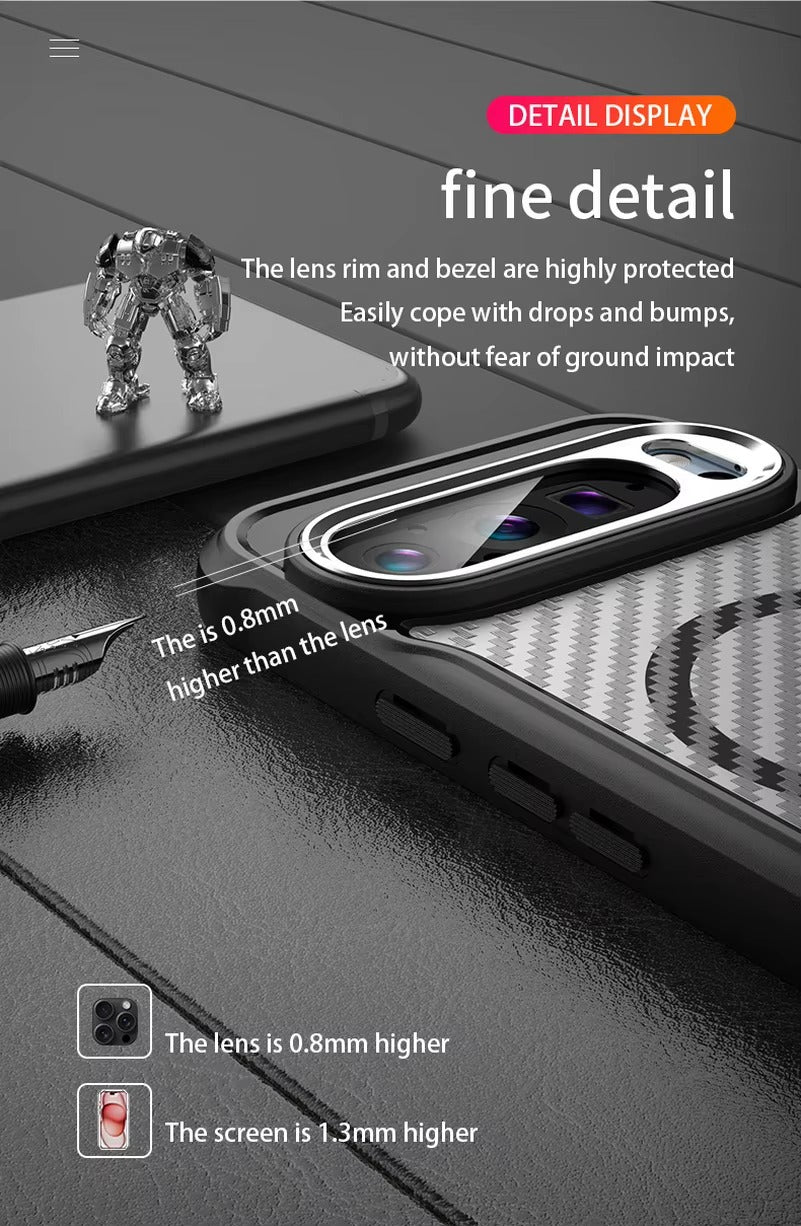 MagCarbon Pixel 9 – Magnetic Magsafe Carbon Fiber Case
