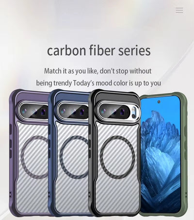 MagCarbon Pixel 9 – Magnetic Magsafe Carbon Fiber Case