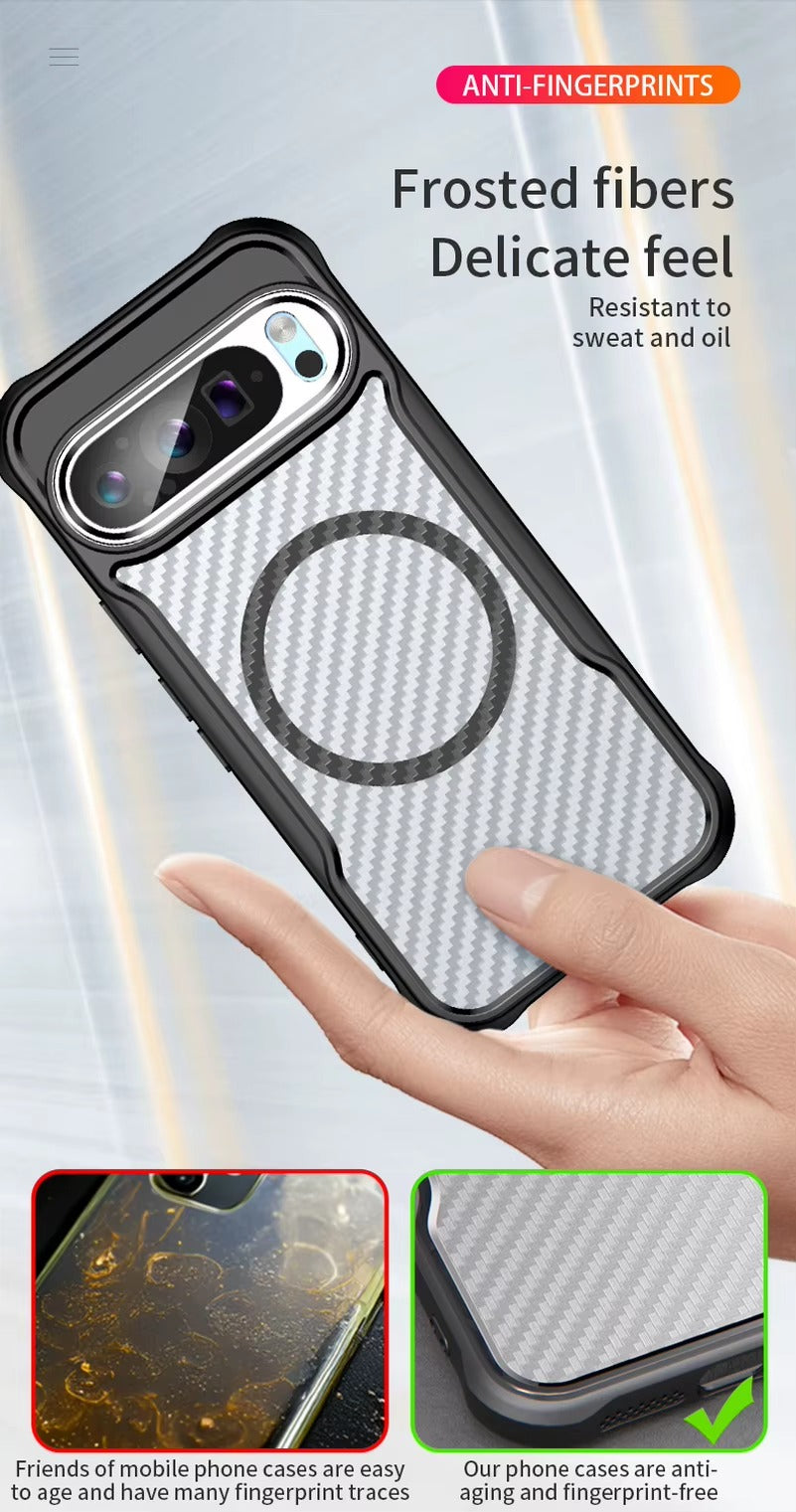 MagCarbon Pixel 9 – Magnetic Magsafe Carbon Fiber Case