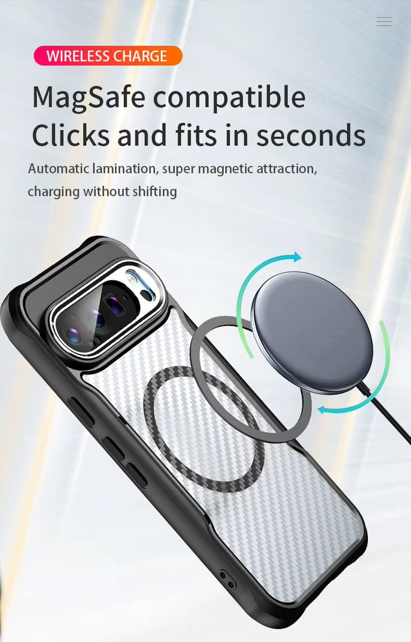 MagCarbon Pixel 9 – Magnetic Magsafe Carbon Fiber Case