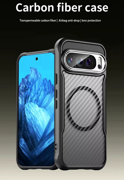 MagCarbon Pixel 9 – Magnetic Magsafe Carbon Fiber Case