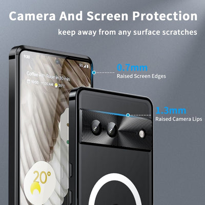 Screen Protection 4k lens protection Shockproof Pixel 8 Pro, 8, 8A | Magnetic Transparent Shockproof Case