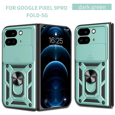 TitanRing Pixel Fold – Armor Shockproof Magnetic Stand Case